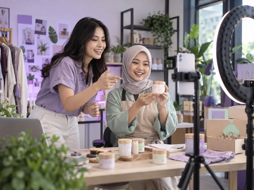 Proses produksi konten sosial media