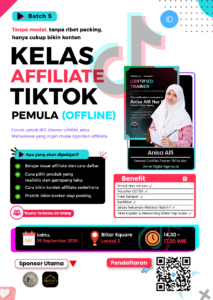 Tiktok Afilliate Blitar Batch 5 – Offline